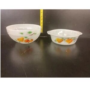 Vintage fire king bowls